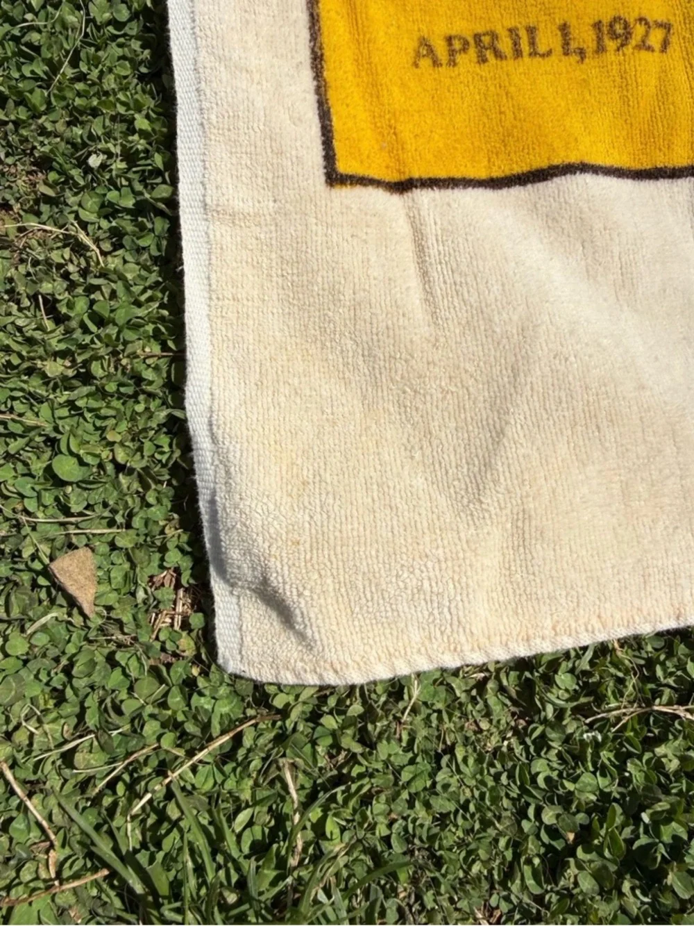 vintage VOGUE beach towel by Martex Label